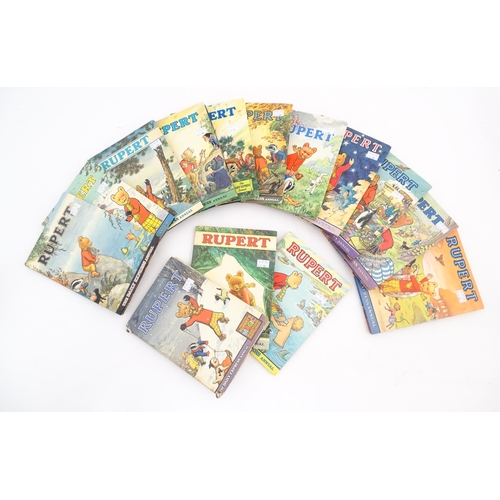 2065 - Books: A quantity of Rupert annuals for the years 1958, 1967, 1968, 1969, 1970, 1971, 1972, 1973, 19... 