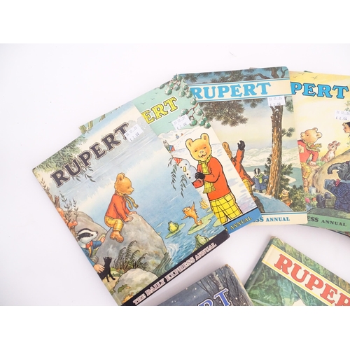 2065 - Books: A quantity of Rupert annuals for the years 1958, 1967, 1968, 1969, 1970, 1971, 1972, 1973, 19... 