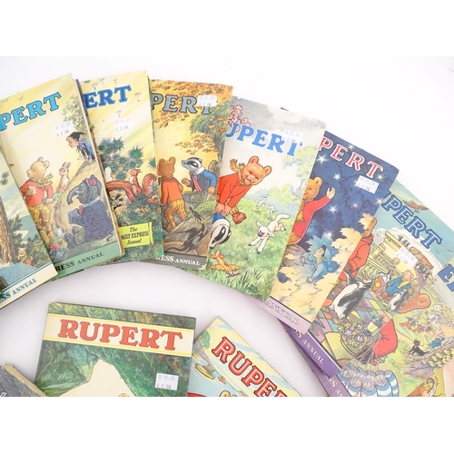 2065 - Books: A quantity of Rupert annuals for the years 1958, 1967, 1968, 1969, 1970, 1971, 1972, 1973, 19... 