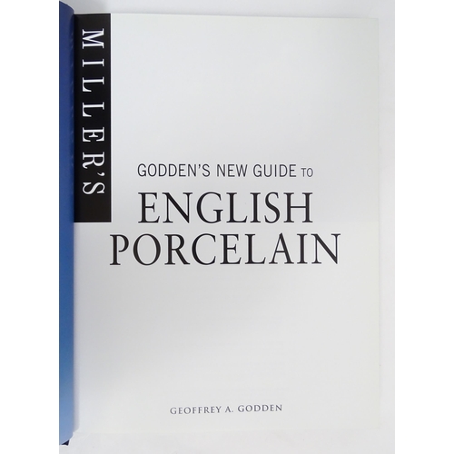 2084 - Books: A quantity of ceramics reference books comprising Godden's New Guide to English Porcelain by ... 