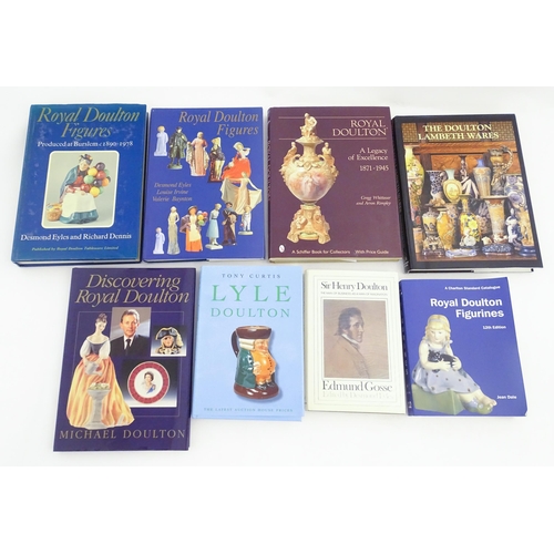 2085 - Books: A quantity of Royal Doulton ceramics reference books comprising Royal Doulton Figurines by Je... 