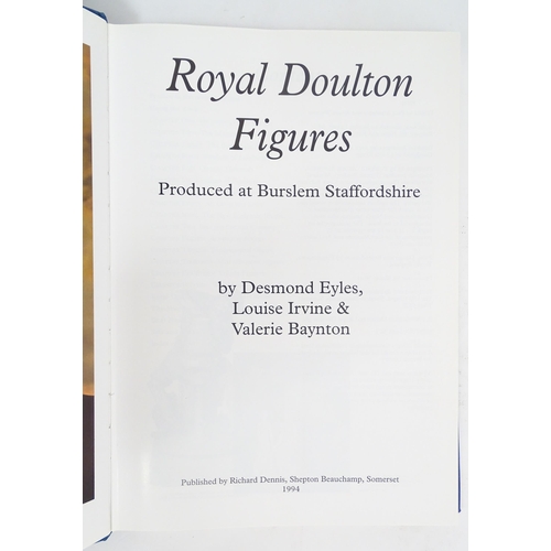 2085 - Books: A quantity of Royal Doulton ceramics reference books comprising Royal Doulton Figurines by Je... 