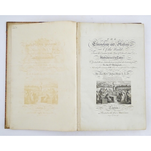 2088 - Book: The Chronology and History of the World from the Creation to the Year of Christ 1814, by the R... 