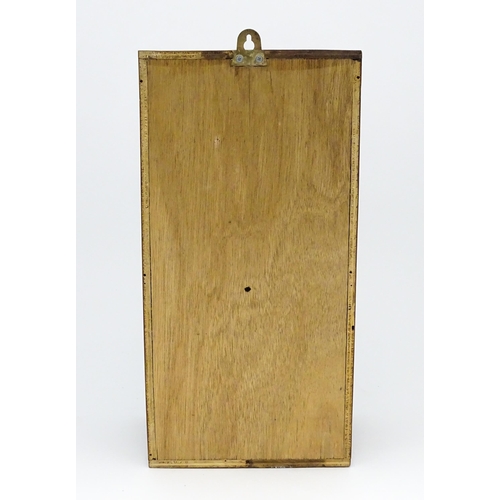 1445 - Lepaute : An early 20thC oak cased electric clock. The white dial with Arabic numerals signed Lepaut... 