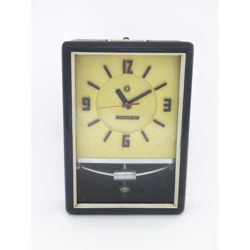 1454 - A retro vintage' Transistor ' wall clock.  Approx. 15