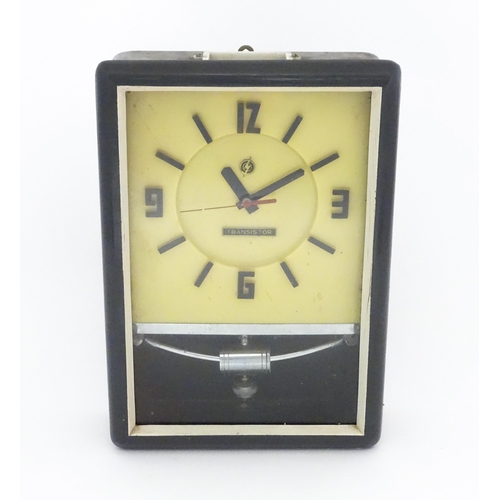 1454 - A retro vintage' Transistor ' wall clock.  Approx. 15