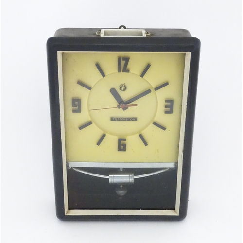 1454 - A retro vintage' Transistor ' wall clock.  Approx. 15