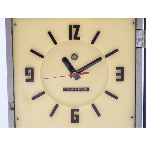 1454 - A retro vintage' Transistor ' wall clock.  Approx. 15