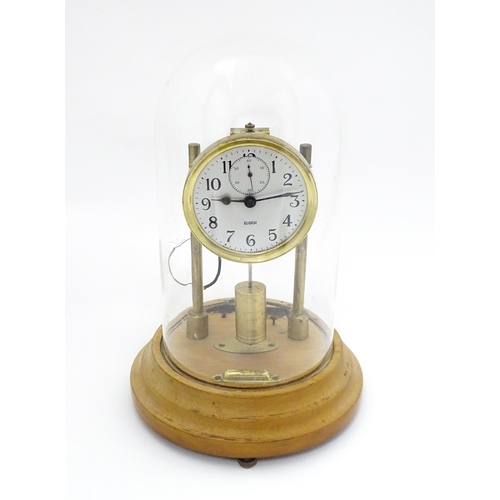 1456 - An American electric mantel clock by Barr , the dial with subsidiary seconds dial and signed Barr, B... 