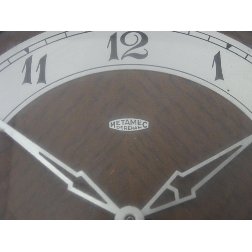 1459 - An Art Deco  Metamec Dereham mantle clock. Approx. 8