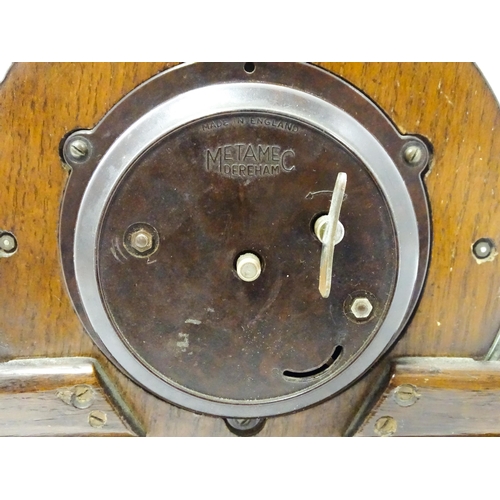 1459 - An Art Deco  Metamec Dereham mantle clock. Approx. 8