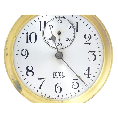 1464 - An American Poole electric mantel clock, the 3