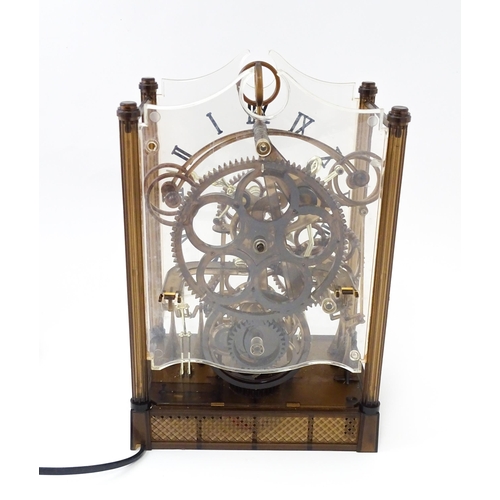 1470 - An Arrow Industries ' Electric Master Motion Clock' known as the  Animated Time Machine' of plastic ... 