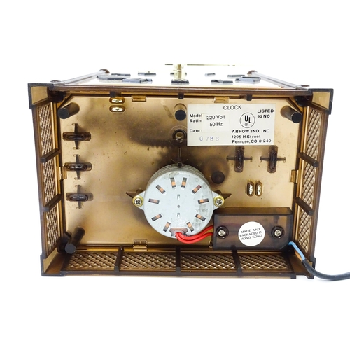 1470 - An Arrow Industries ' Electric Master Motion Clock' known as the  Animated Time Machine' of plastic ... 