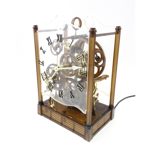 1470 - An Arrow Industries ' Electric Master Motion Clock' known as the  Animated Time Machine' of plastic ... 