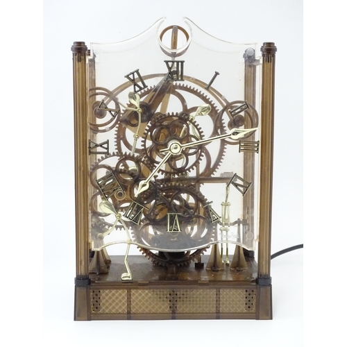 1470 - An Arrow Industries ' Electric Master Motion Clock' known as the  Animated Time Machine' of plastic ... 