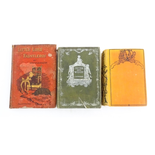 2102 - Books: Three children's books comprising Little Lord Fauntleroy by Frances Hodgson Burnett, 1888; Pe... 