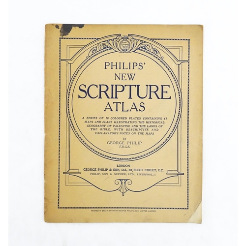 2121 - Maps: Philips' New Scripture Atlas, to include maps and plans illustrating the historical geography ... 