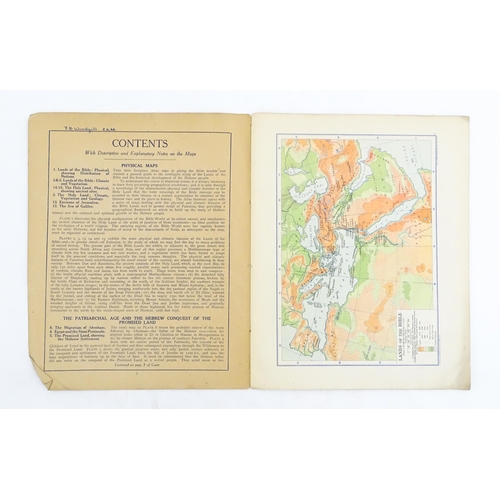 2121 - Maps: Philips' New Scripture Atlas, to include maps and plans illustrating the historical geography ... 