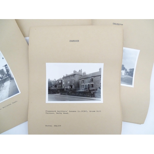 2123 - An archive of 20thC monochrome photographs depicting industrial buildings of Britain - Nottinghamshi... 