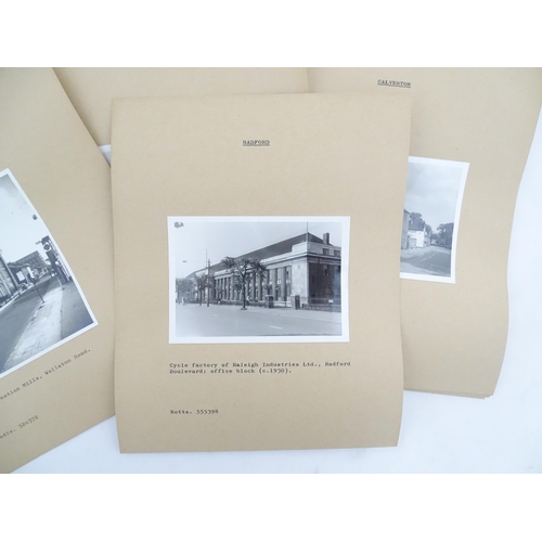 2123 - An archive of 20thC monochrome photographs depicting industrial buildings of Britain - Nottinghamshi... 