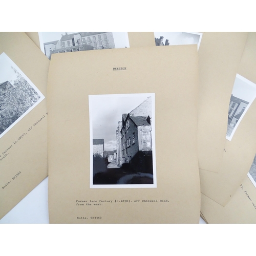 2123 - An archive of 20thC monochrome photographs depicting industrial buildings of Britain - Nottinghamshi... 