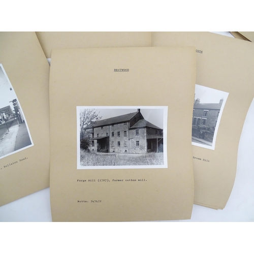 2123 - An archive of 20thC monochrome photographs depicting industrial buildings of Britain - Nottinghamshi... 