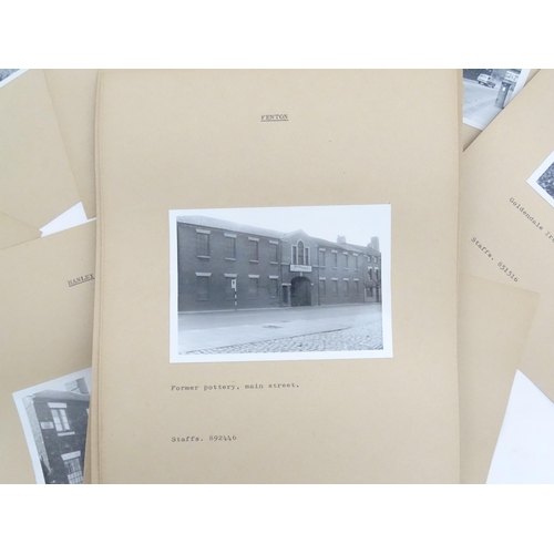 2124 - An archive of 20thC monochrome photographs depicting industrial buildings of Britain - Staffordshire... 