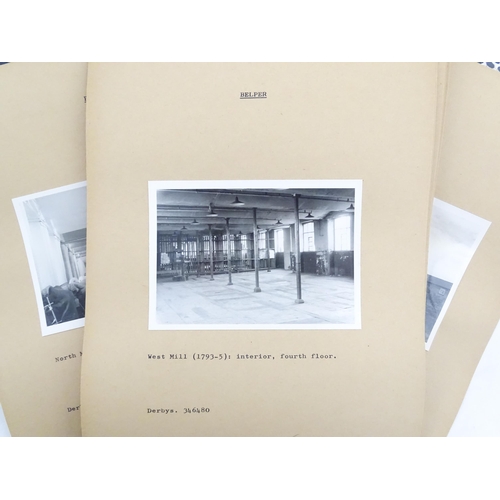 2125 - An archive of 20thC monochrome photographs depicting industrial buildings of Britain - Derbyshire to... 