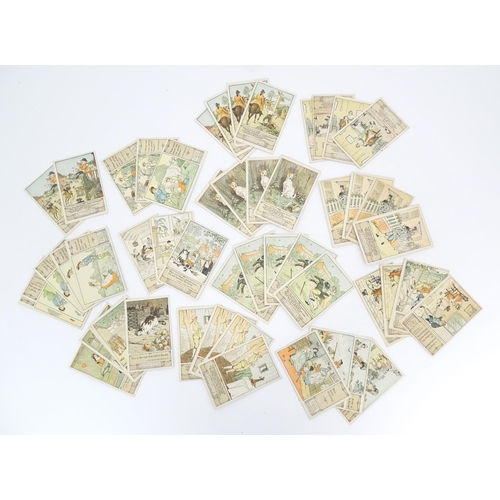 2131 - A quantity of 20thC Randolph Caldecott picture postcards illustrating various children's stories and... 