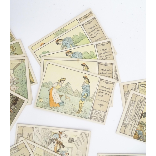 2131 - A quantity of 20thC Randolph Caldecott picture postcards illustrating various children's stories and... 