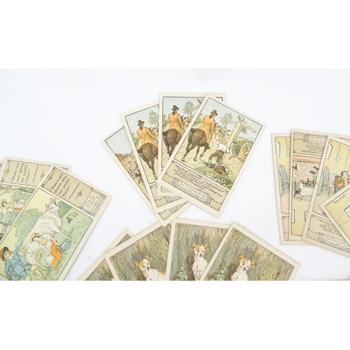 2131 - A quantity of 20thC Randolph Caldecott picture postcards illustrating various children's stories and... 