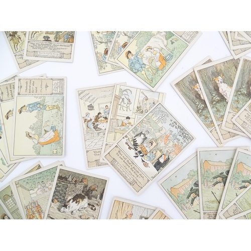 2131 - A quantity of 20thC Randolph Caldecott picture postcards illustrating various children's stories and... 