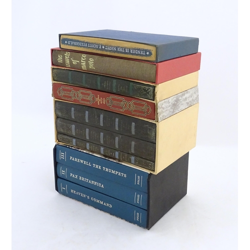 2000 - Books: A quantity of Folio Society books titles to include Tender is the Night by F. Scott Fitzgeral... 