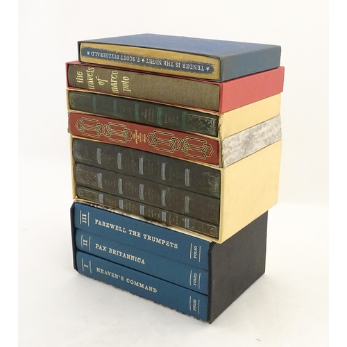 2000 - Books: A quantity of Folio Society books titles to include Tender is the Night by F. Scott Fitzgeral... 