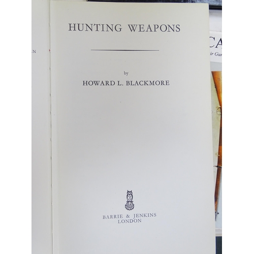 2077 - Books: A large quantity of books on the subject of arms and armour to include Hunting Weapons by How... 