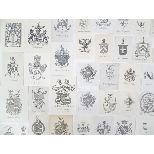 2136 - A quantity of assorted book plates to include E. Wyatt Edgell of Minton Place Surrey, Henry Ed. Taaf... 