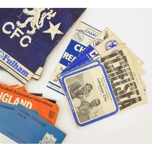 2138 - A quantity of assorted 20thC football programmes to include England v Holland 1970, Chelsea v Real M... 