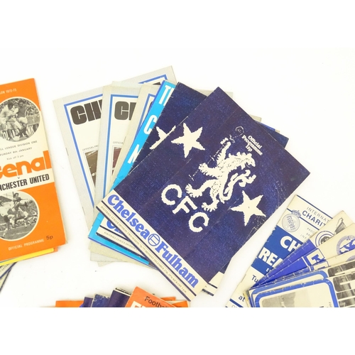 2138 - A quantity of assorted 20thC football programmes to include England v Holland 1970, Chelsea v Real M... 