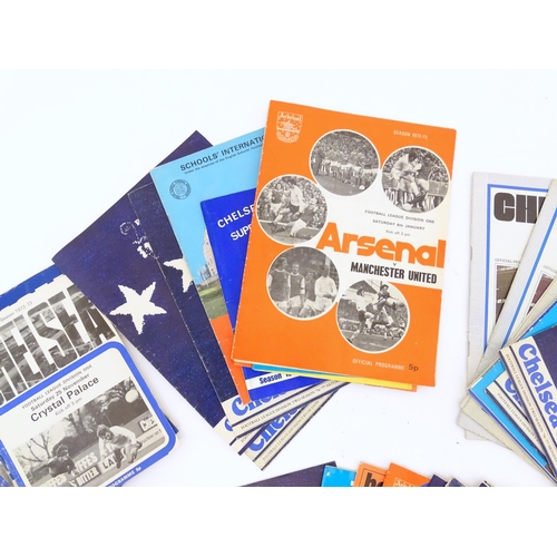 2138 - A quantity of assorted 20thC football programmes to include England v Holland 1970, Chelsea v Real M... 