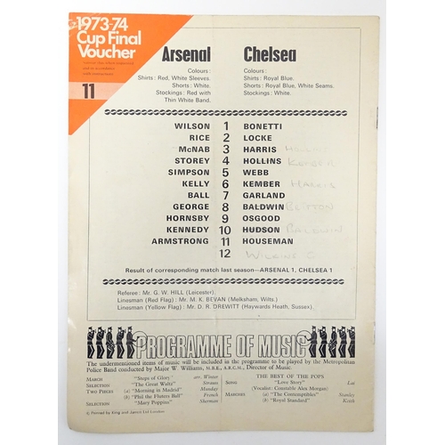 2138 - A quantity of assorted 20thC football programmes to include England v Holland 1970, Chelsea v Real M... 