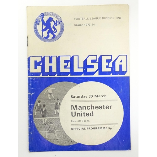 2138 - A quantity of assorted 20thC football programmes to include England v Holland 1970, Chelsea v Real M... 