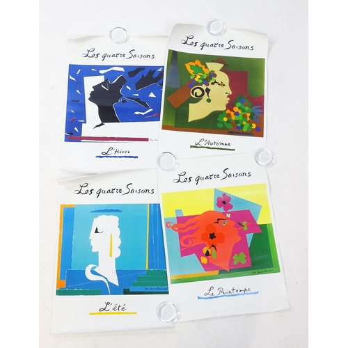 2140 - Four advertising posters for Yves Saint Laurent Four Seasons / Les Quatres Saisons produced for the ... 