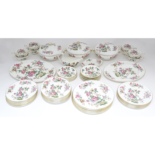 170A - A quantity of Wedgwood dinner wares in the Charnwood pattern to include plates, twin handles soup bo... 