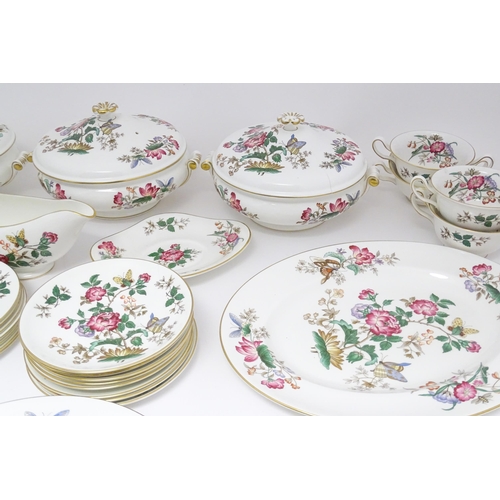 170A - A quantity of Wedgwood dinner wares in the Charnwood pattern to include plates, twin handles soup bo... 