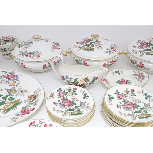 170A - A quantity of Wedgwood dinner wares in the Charnwood pattern to include plates, twin handles soup bo... 