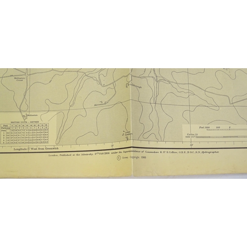 2113 - Three mid 20thC Hydrographic Office maritime navigational charts for Wales - South Coast, comprising... 