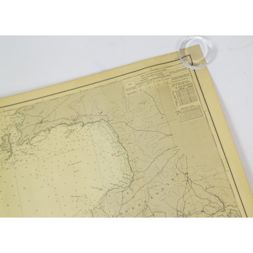 2113 - Three mid 20thC Hydrographic Office maritime navigational charts for Wales - South Coast, comprising... 