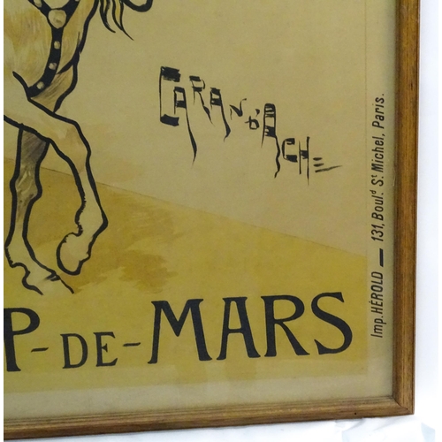 2151 - An advertising poster for Exposition Russe at Champ de Mars, Paris, featuring by Caran d'Ache depict... 