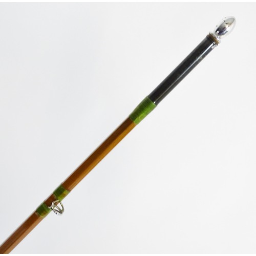 1127 - Fishing : a Hardy Bros of Alnwick 'Neocane Dipper' two-piece split cane fly rod, serial number NE476... 